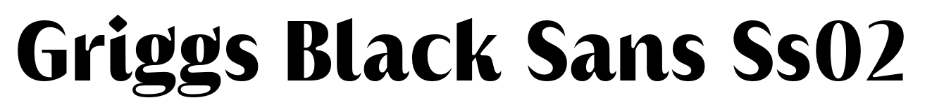 Griggs Black Sans Ss02
